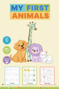My First Animals Learning Book — Versión Pastel